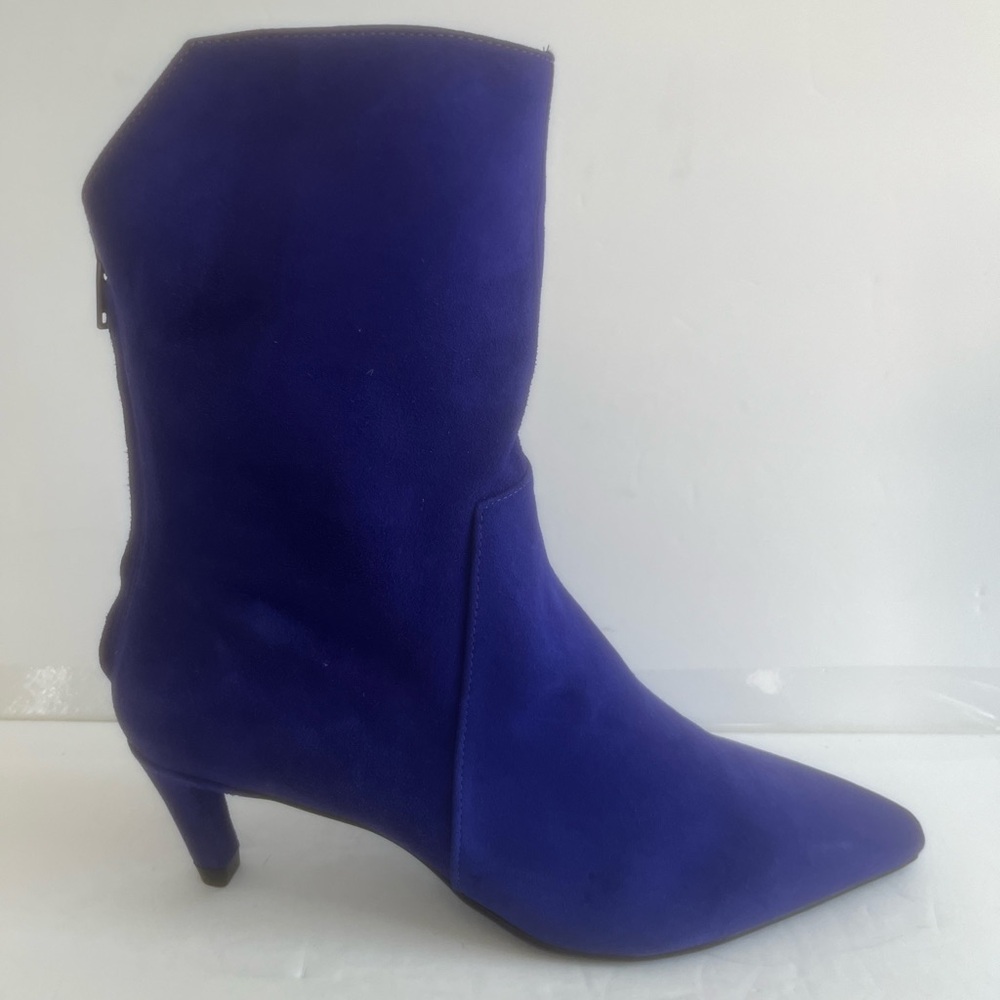 Vince Camuto Women Quindele Purple Suede Mid Shaft Kitten Heel Boot Size 6 NWT - Picture 9 of 10